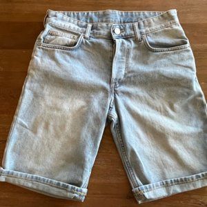 &Denim H&M‎ Men's Slim Fit Light Wash Blue Jean Shorts Sz 30